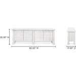Clement Sideboard Whitewashed PZ-1007-18 PZ 1007 18 70