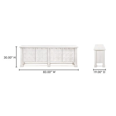 Clement Sideboard Whitewashed PZ-1007-18 PZ 1007 18 70