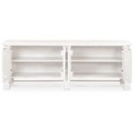 Clement Sideboard Whitewashed PZ-1007-18 PZ 1007 18 Clement front open shadsilo