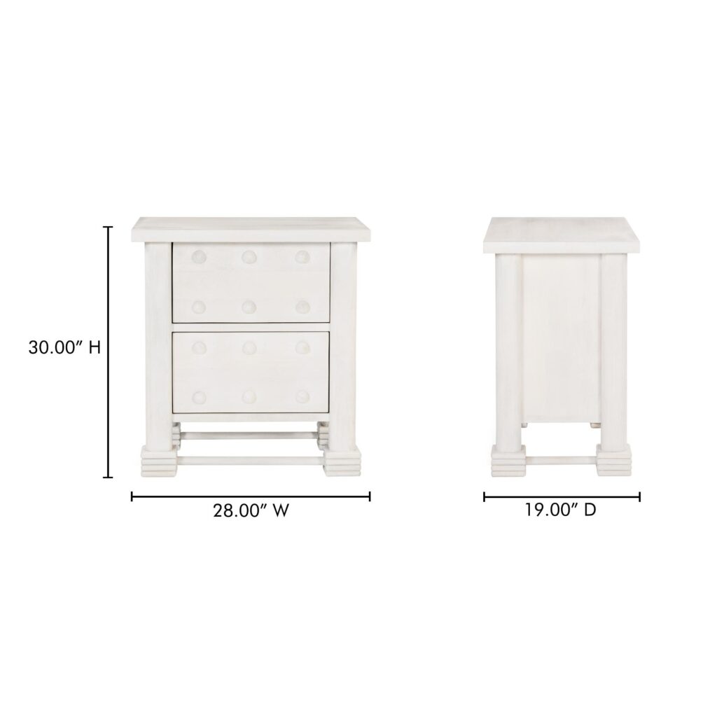 Clement Nightstand Whitewashed - Image 9