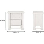 Clement Nightstand Whitewashed PZ-1008-18 PZ 1008 18 70