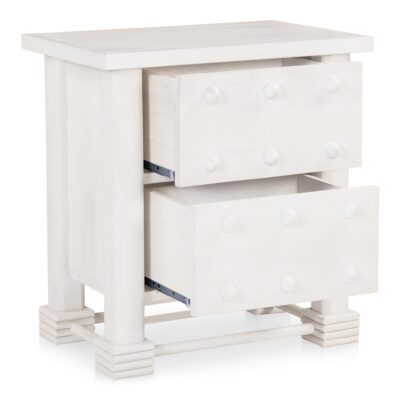 Clement Nightstand Whitewashed PZ-1008-18 PZ 1008 18 Clement diagR open shadsilo