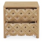 Fulton Nightstand Natural 13 Fulton Nightstand Natural PZ-1010-24 PZ 1010 24 Fulton front open shadsilo
