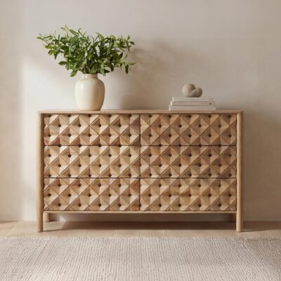 Fulton 6 Drawer Dresser Natural