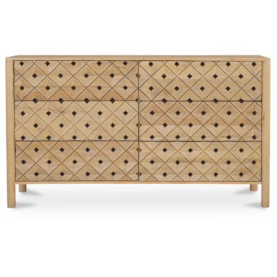 Fulton 6 Drawer Dresser Natural