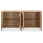 Fulton 4 Door Sideboard Natural PZ-1012-24 PZ 1012 24 Fulton front open shadsilo