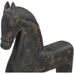 Gallant Wooden Sculpture Black 9 Gallant Wooden Sculpture Black PZ-1013-02 PZ 1013 02 Gallant closeup shadsilo