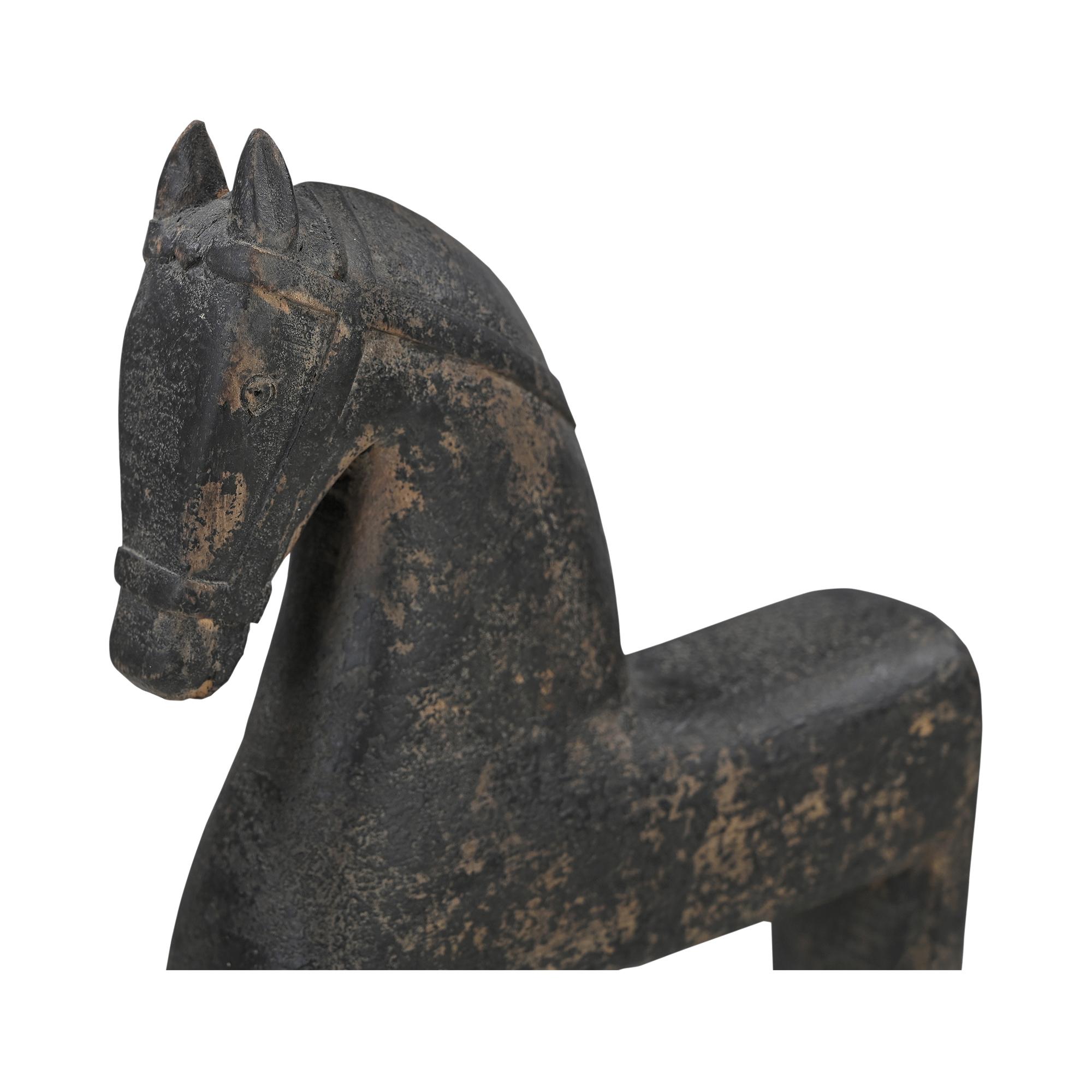 Gallant Wooden Sculpture Black 5 Gallant Wooden Sculpture Black - Image 5