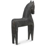 Gallant Wooden Sculpture Black 7 Gallant Wooden Sculpture Black PZ-1013-02 PZ 1013 02 Gallant diagL back shadsilo