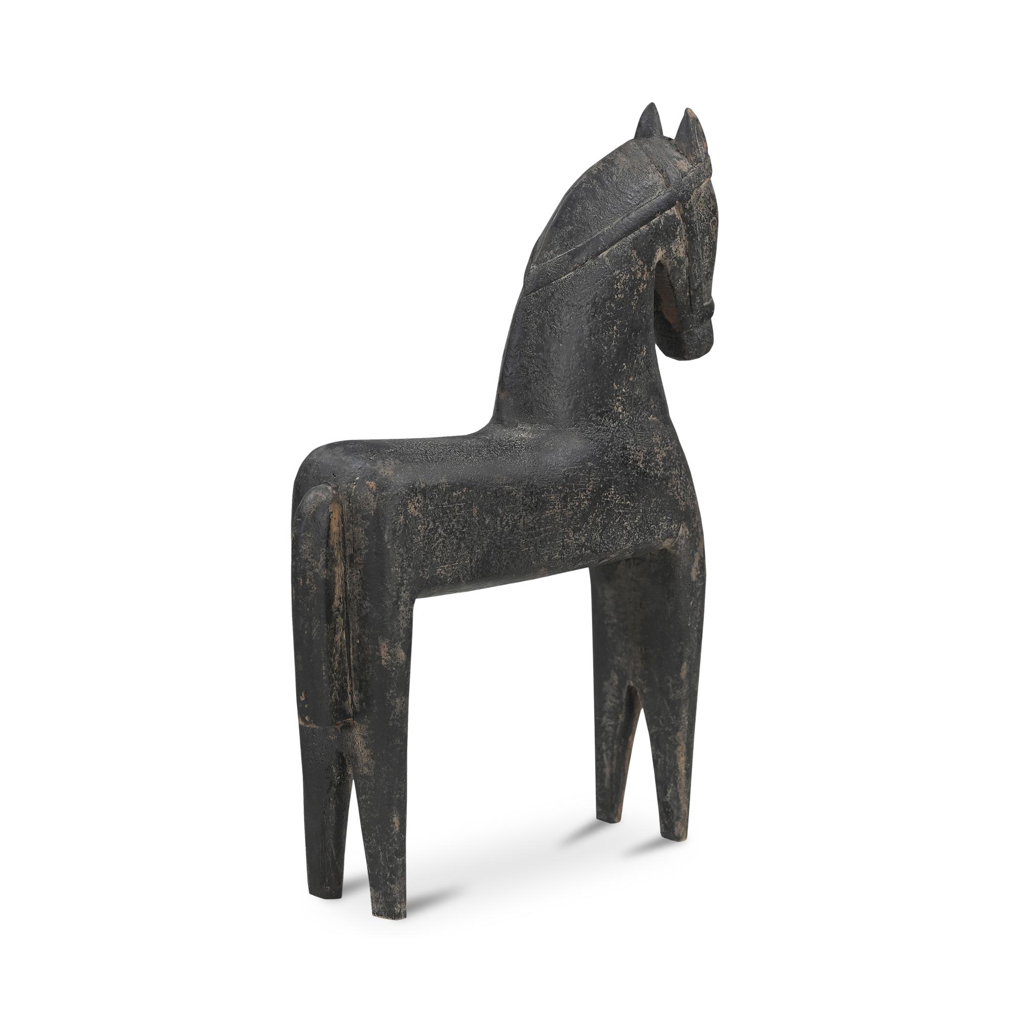 Gallant Wooden Sculpture Black 3 Gallant Wooden Sculpture Black - Image 3