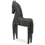 Gallant Wooden Sculpture Black 6 Gallant Wooden Sculpture Black PZ-1013-02 PZ 1013 02 Gallant diagR back shadsilo
