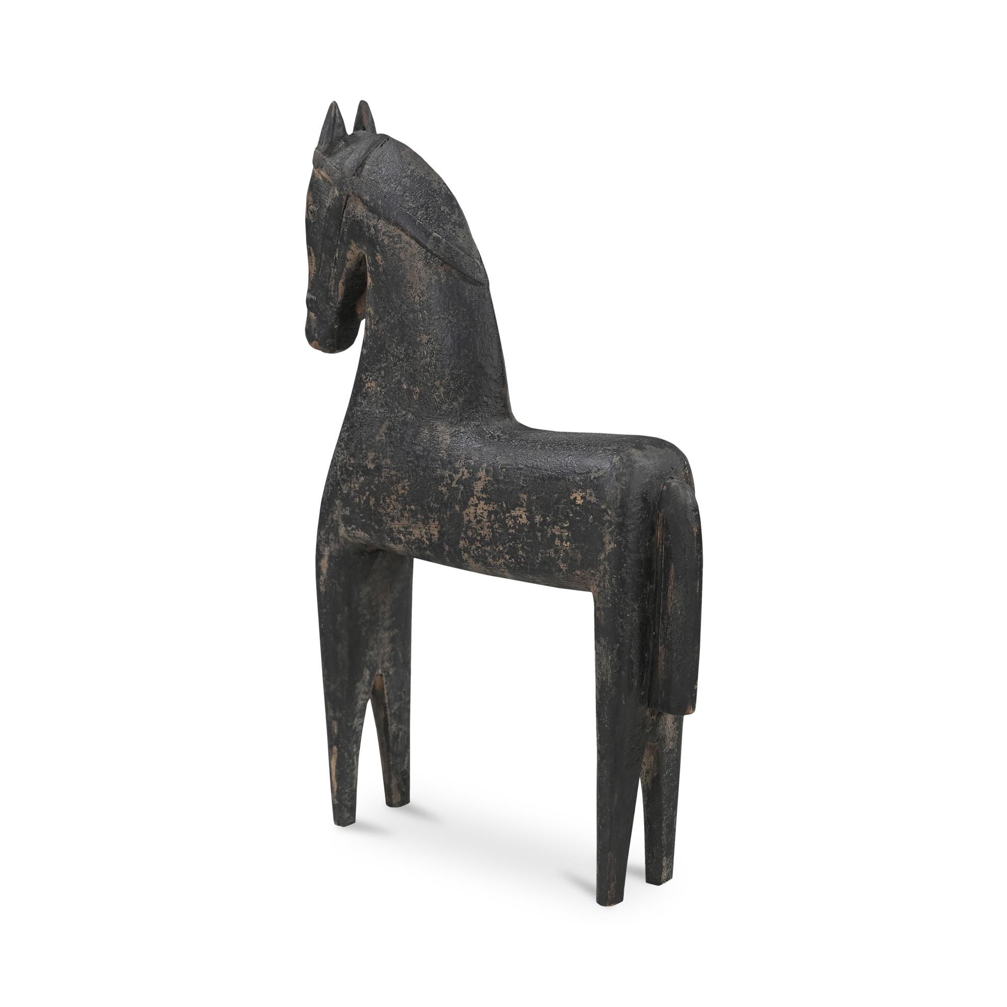 Gallant Wooden Sculpture Black 2 Gallant Wooden Sculpture Black - Image 2