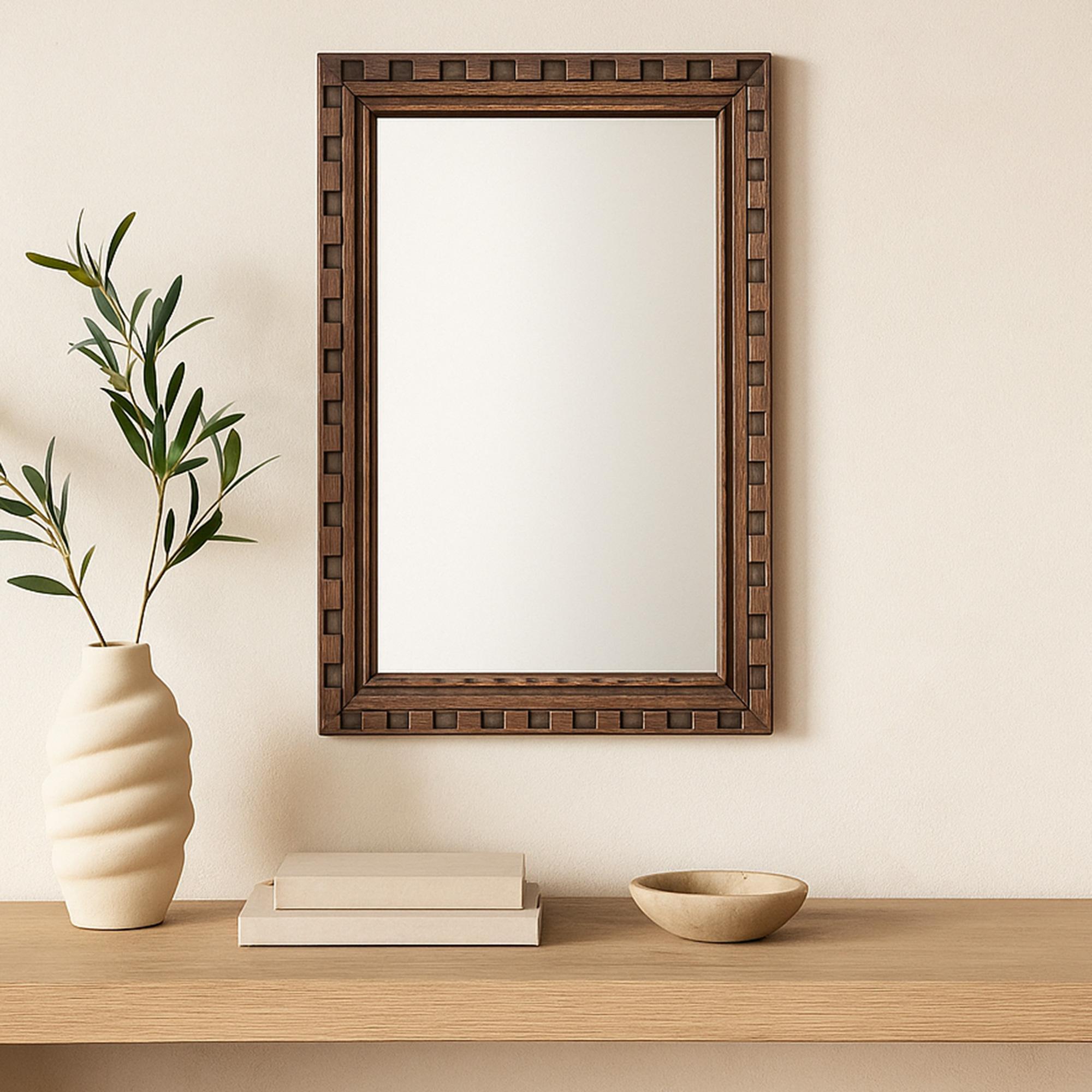 Holland Mirror Large Brown 5 Holland Mirror Large Brown - Image 5