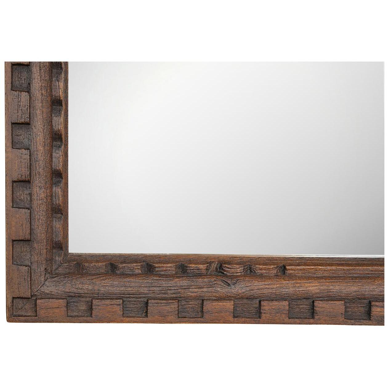 Holland Mirror Large Brown 4 Holland Mirror Large Brown - Image 4