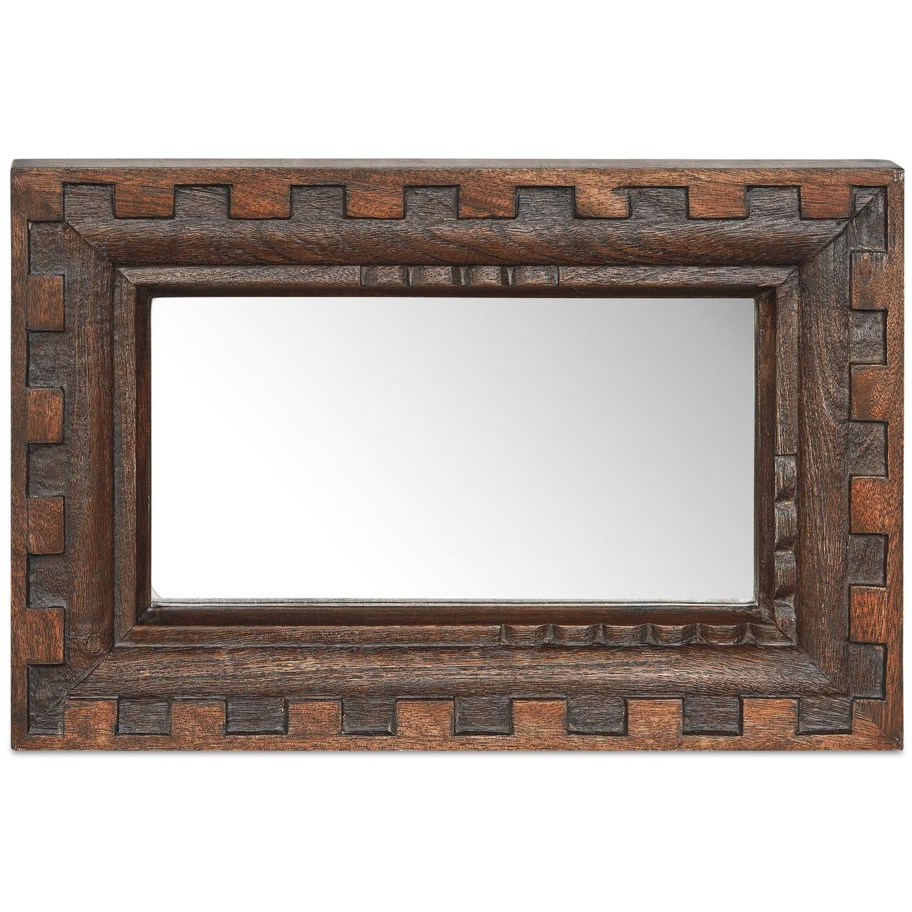 Holland Mirror Small Brown 3 Holland Mirror Small Brown - Image 3