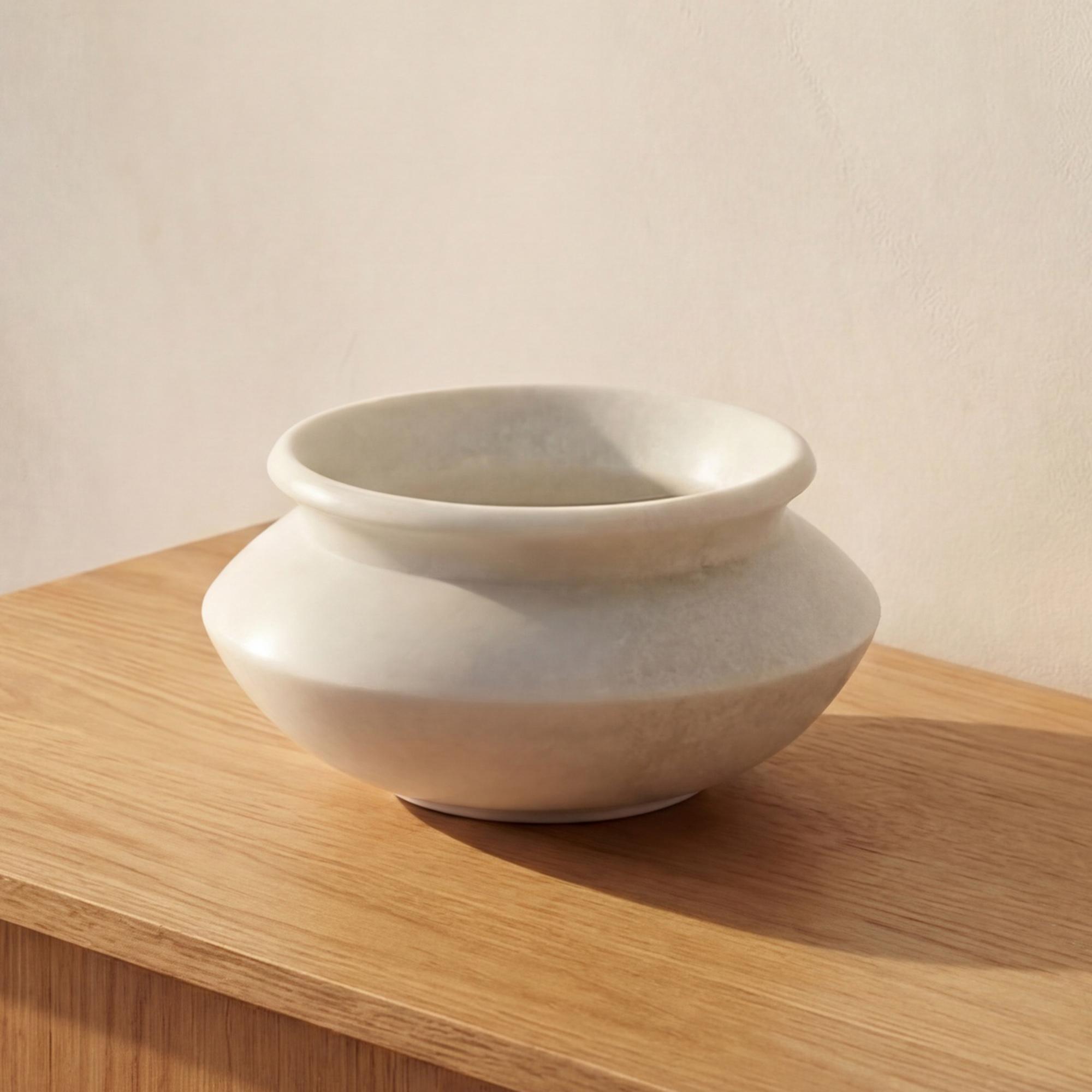 Romano Vessel White Marble 2 Romano Vessel White Marble - Image 2