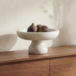Palermo Pedestal Bowl White Marble 4 Palermo Pedestal Bowl White Marble PZ-1023-18 PZ 1023 18 10