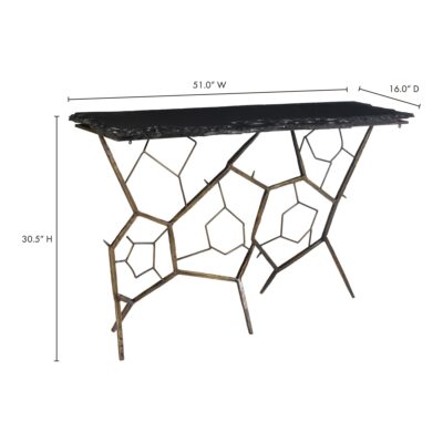 Nate Slate Console Table QJ-1010-25-0 QJ 1010 25 70