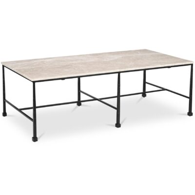 River Coffee Table Botticino Marble