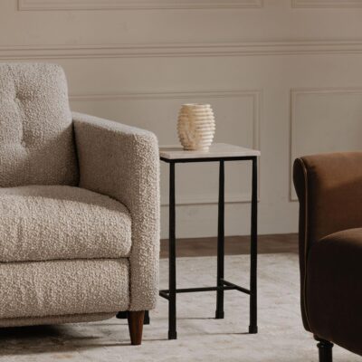 River Side Table Botticino Marble