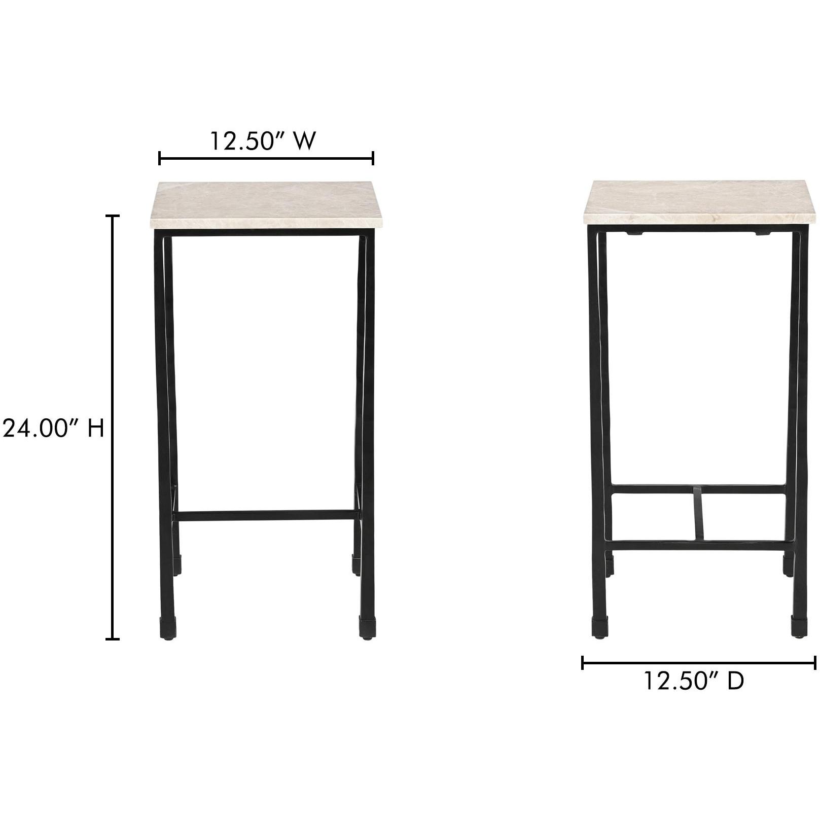 River Side Table Botticino Marble 9 River Side Table Botticino Marble - Image 9