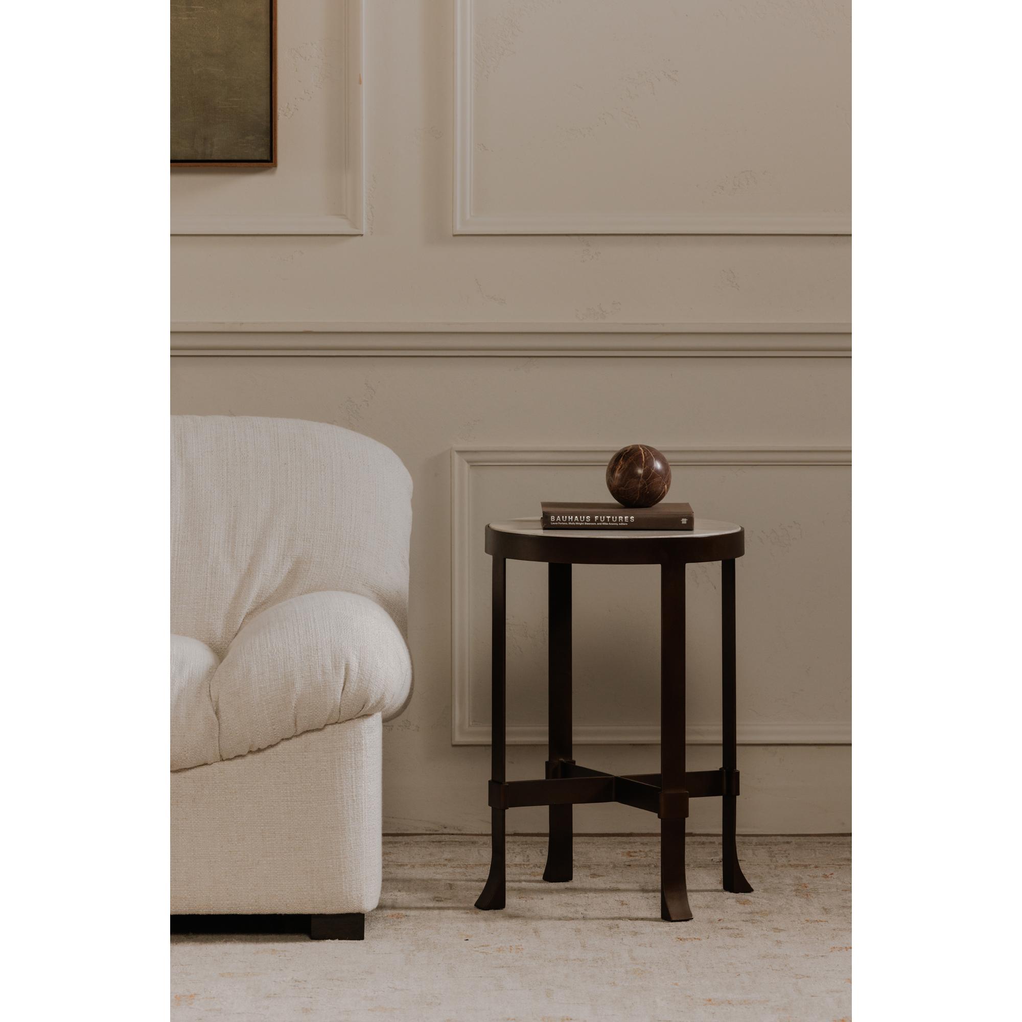 Holli Side Table White Marble 6 Holli Side Table White Marble - Image 6