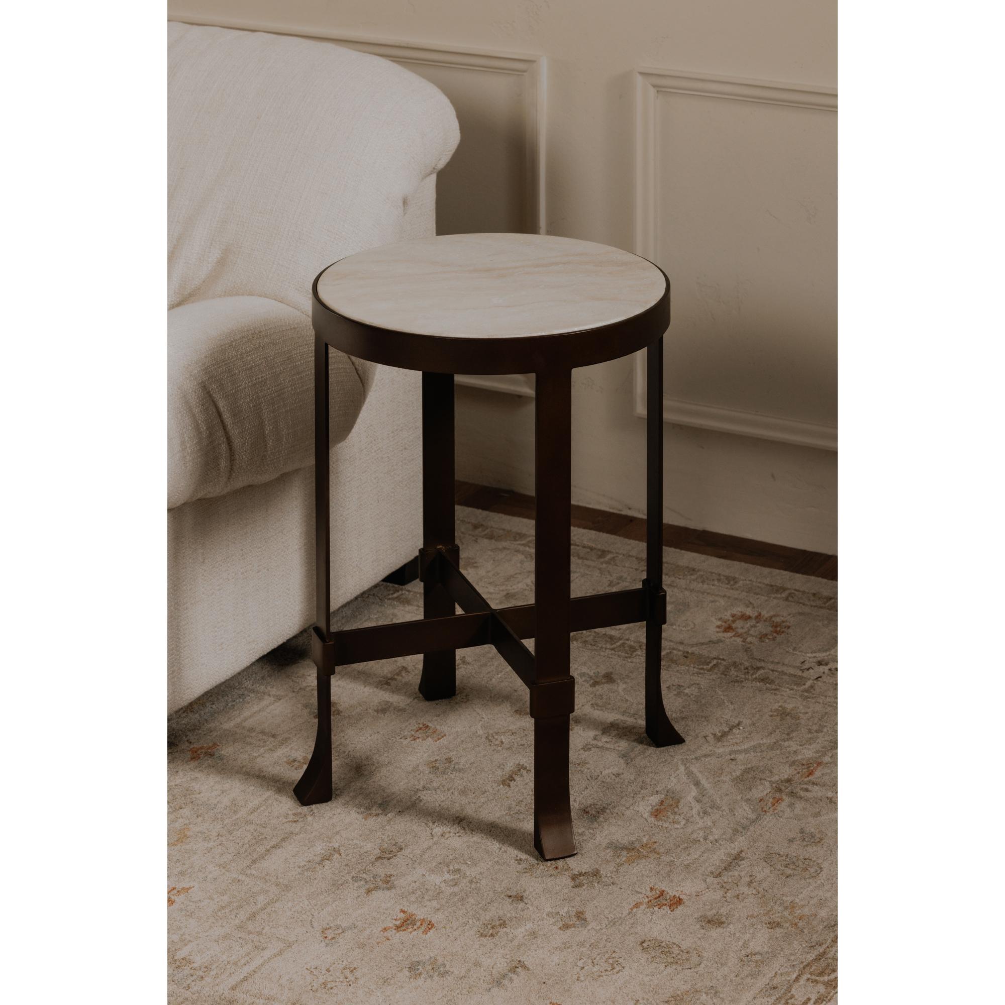 Holli Side Table White Marble 7 Holli Side Table White Marble - Image 7