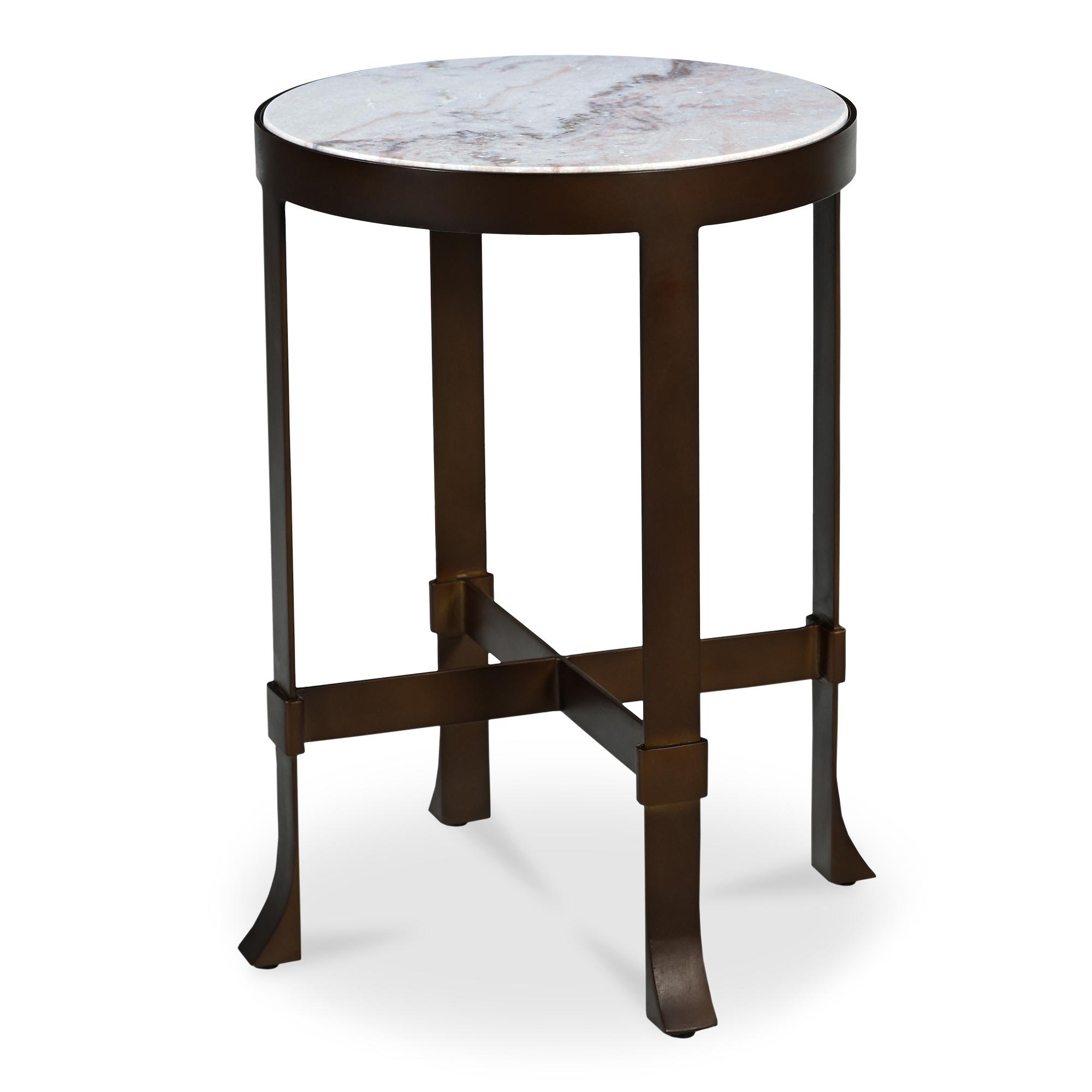Holli Side Table White Marble 2 Holli Side Table White Marble - Image 2
