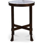 Holli Side Table White Marble QJ-1026-18 QJ 1026 18 Holli side right shadsilo