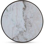 Holli Side Table White Marble QJ-1026-18 QJ 1026 18 Holli top shadsilo
