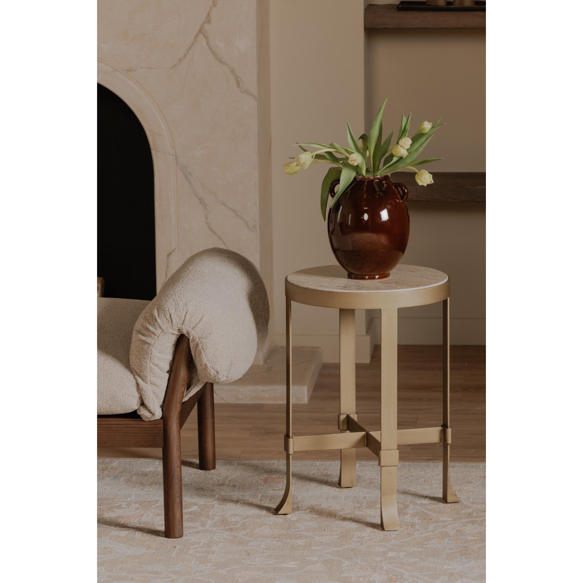 Holli Side Table Travertine 7 Holli Side Table Travertine - Image 7