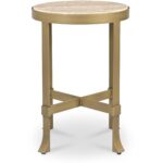 Holli Side Table Travertine QJ-1026-34 QJ 1026 34 Holli side right shadsilo