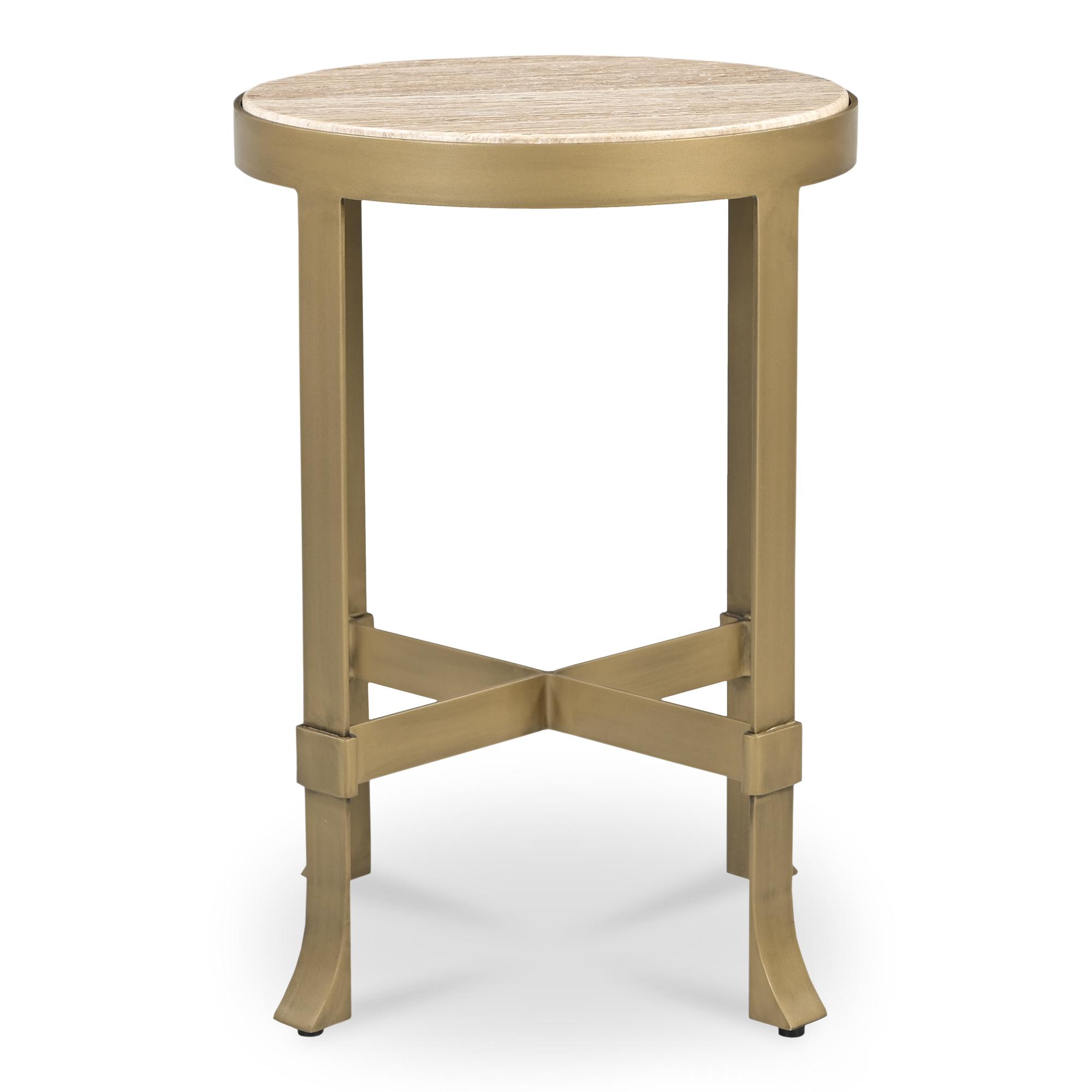 Holli Side Table Travertine 3 Holli Side Table Travertine - Image 3