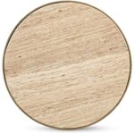 Holli Side Table Travertine QJ-1026-34 QJ 1026 34 Holli top shadsilo