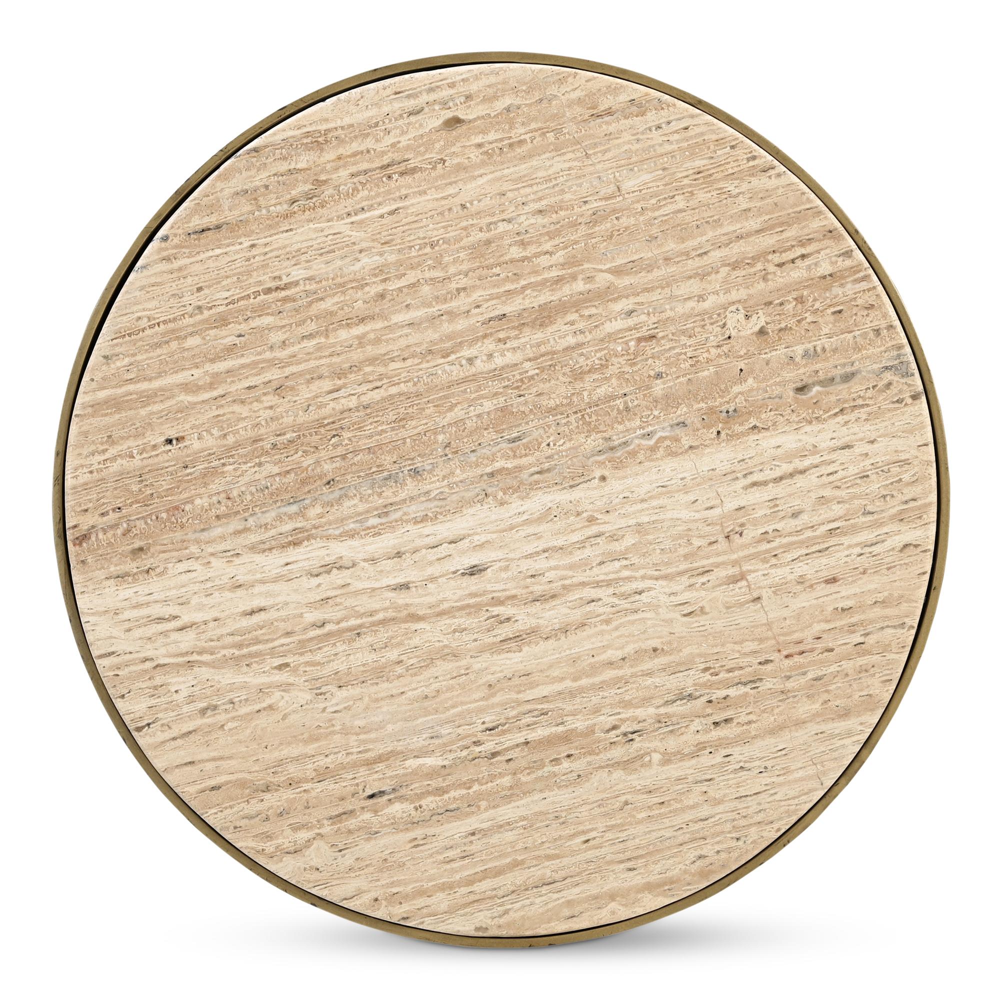 Holli Side Table Travertine 4 Holli Side Table Travertine - Image 4