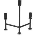 Cicero Candle Holder Black QJ-1029-02 QJ 1029 02 Cicero back shadsilo