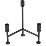 Cicero Candle Holder Black QJ-1029-02 QJ 1029 02 Cicero front shadsilo