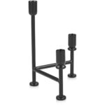 Cicero Candle Holder Black QJ-1029-02 QJ 1029 02 Cicero side right shadsilo