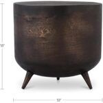 Kettel Accent Table Bronze QK-1001-51 QK 1001 51 70 dim