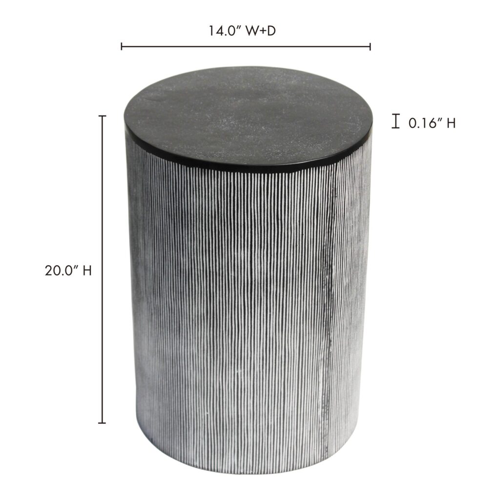 Althea End Table Black Patina - Image 6