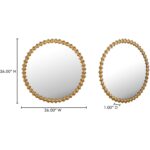 Whitby Mirror Aged Brass QK-1029-43 QK 1029 43 70