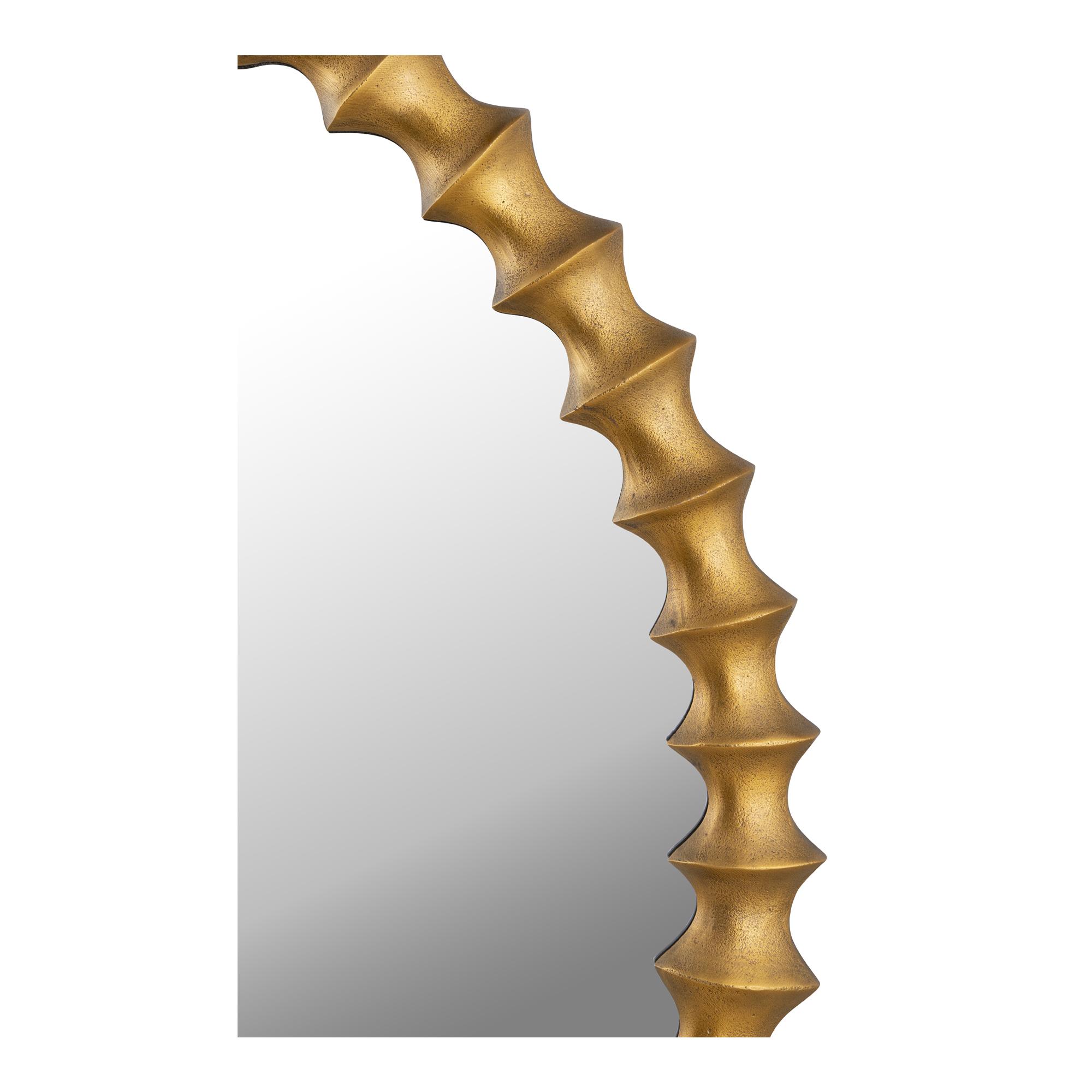 Whitby Mirror Aged Brass 5 Whitby Mirror Aged Brass - Image 5