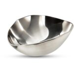 Forde Decorative Bowl Silver QK-1031-30 QK 1031 30 Forde back shadsilo