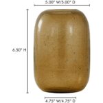 Circe Vase Amber 13 Circe Vase Amber QK-1032-12 QK 1032 12 70