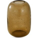 Circe Vase Amber 8 Circe Vase Amber QK-1032-12 QK 1032 12 Circe front top shadsilo