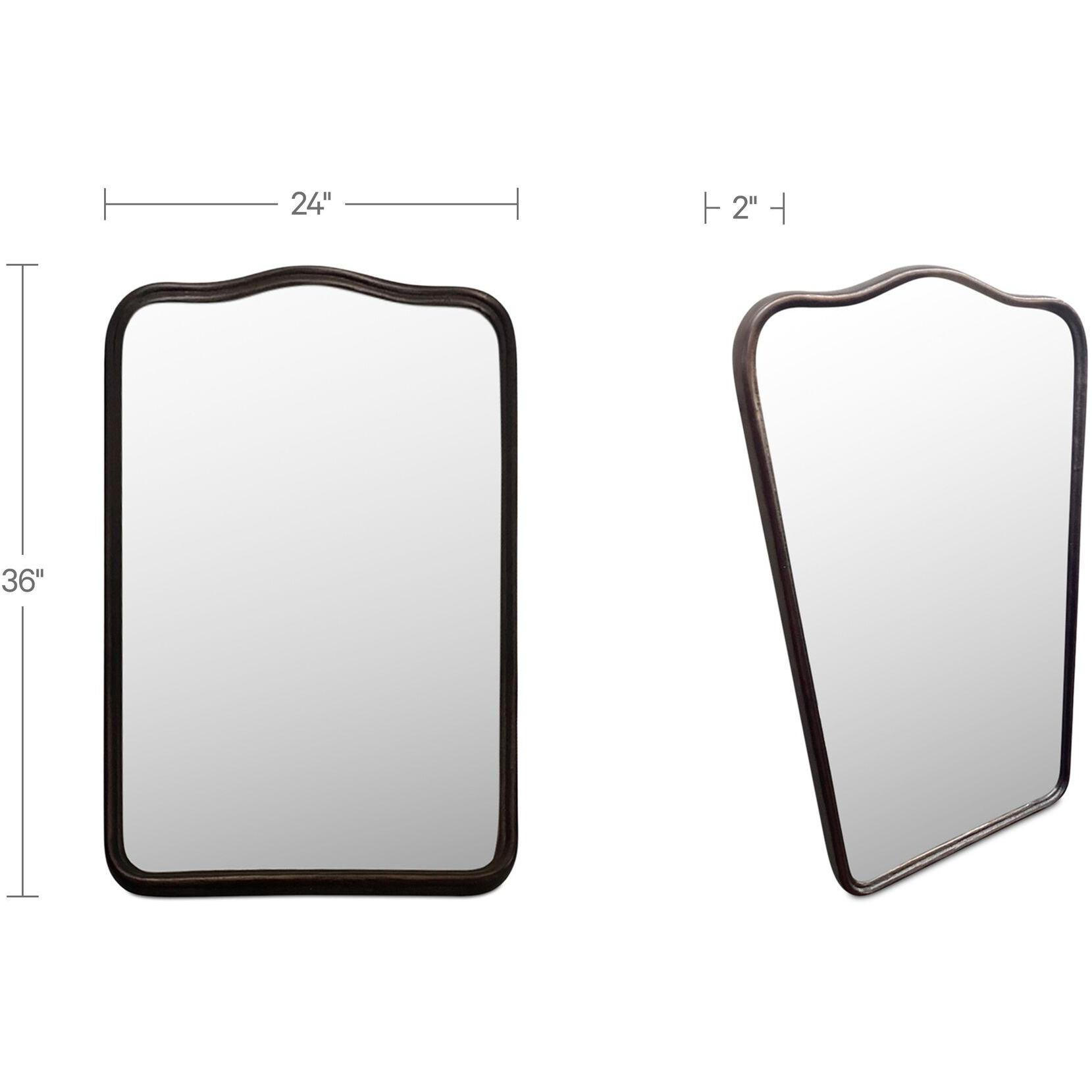 Keyes Mirror Blackened Bronze Cast Aluminum 5 Keyes Mirror Blackened Bronze Cast Aluminum - Image 5