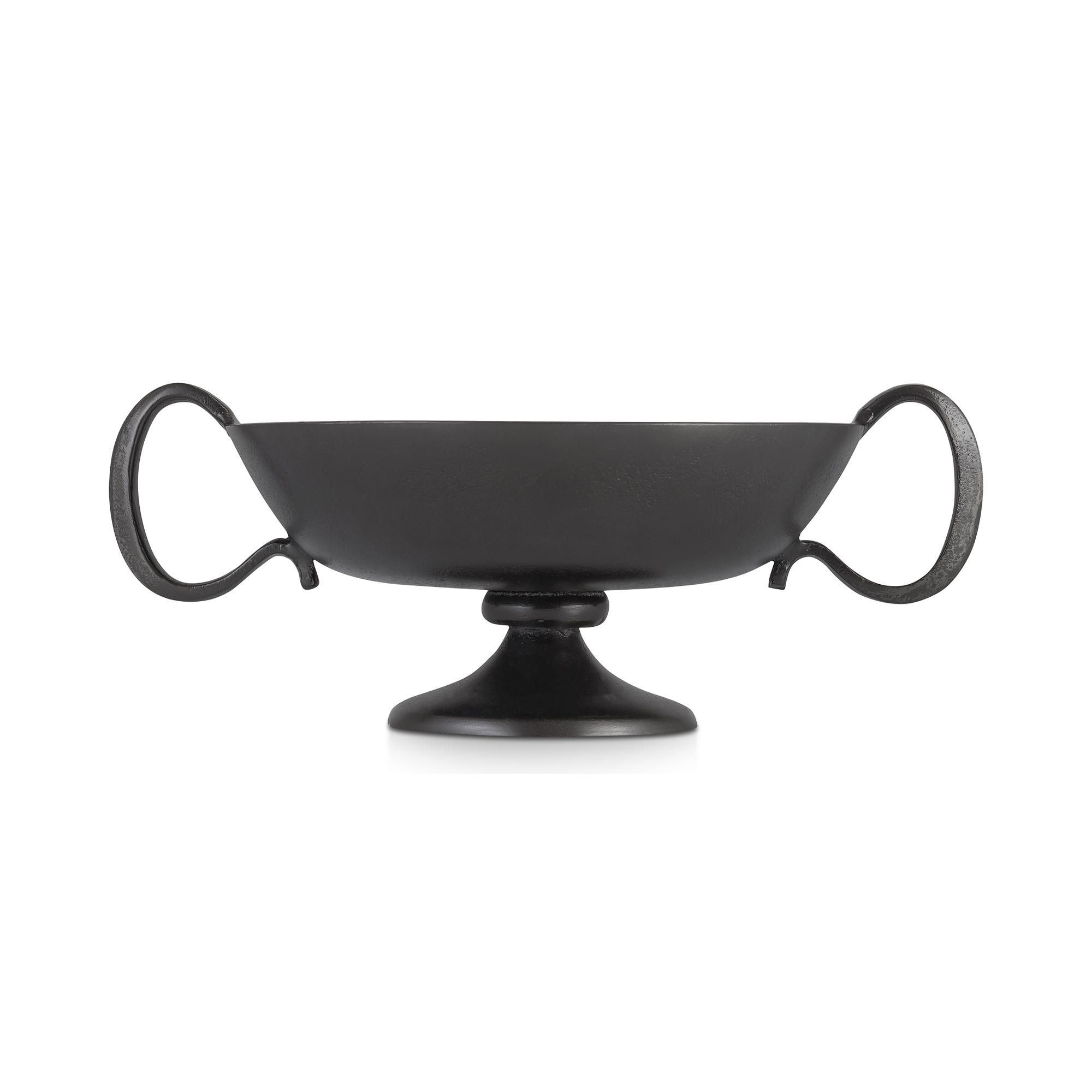 Floris Decorative Bowl Black Cast Aluminum 3 Floris Decorative Bowl Black Cast Aluminum - Image 3
