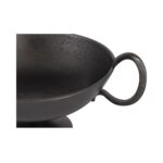 Floris Decorative Bowl Black Cast Aluminum 7 Floris Decorative Bowl Black Cast Aluminum QK-1035-02 QK 1035 02 Floris closeup shadsilo