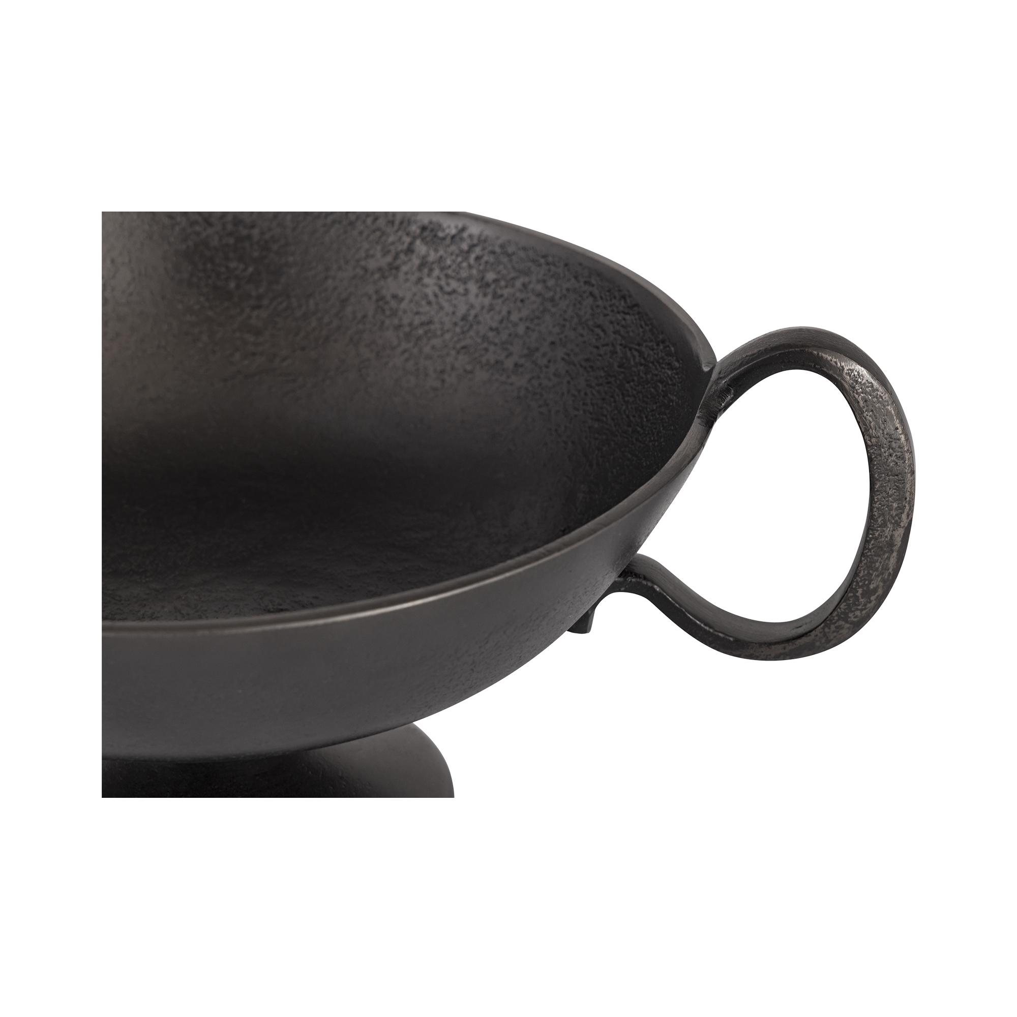 Floris Decorative Bowl Black Cast Aluminum 4 Floris Decorative Bowl Black Cast Aluminum - Image 4