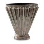 Jade Vase Aged Pewter Cast Aluminum QK-1036-07 QK 1036 07 Jade back shadsilo